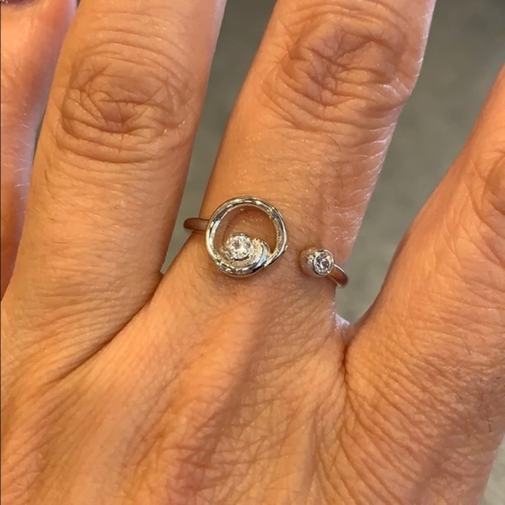 Circle CZ Ring sizes 5 6 7 8 9